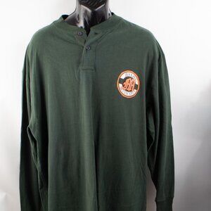 Cadre Miami Hurricanes University of Miami Men's XL Henley Long Sleeve